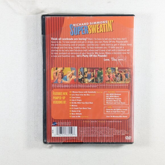 Richard Simmons Super Sweatin´ Party off the pounds workout dvd 50 mins - Picture 6 of 8